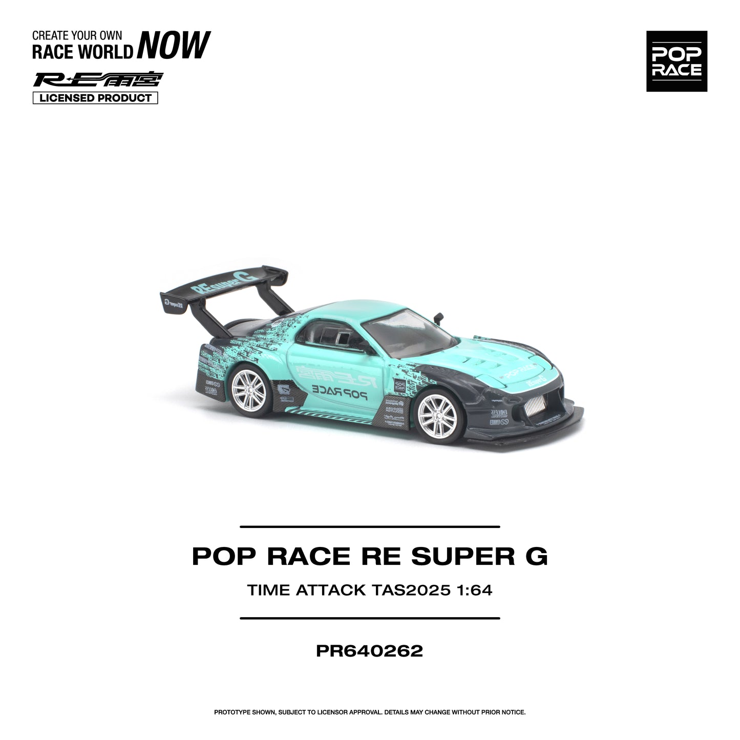(PRE-ORDER) POPRACE 1:64 POP RACE RE SUPER G TIME ATTACK TAS 2025 PR640262