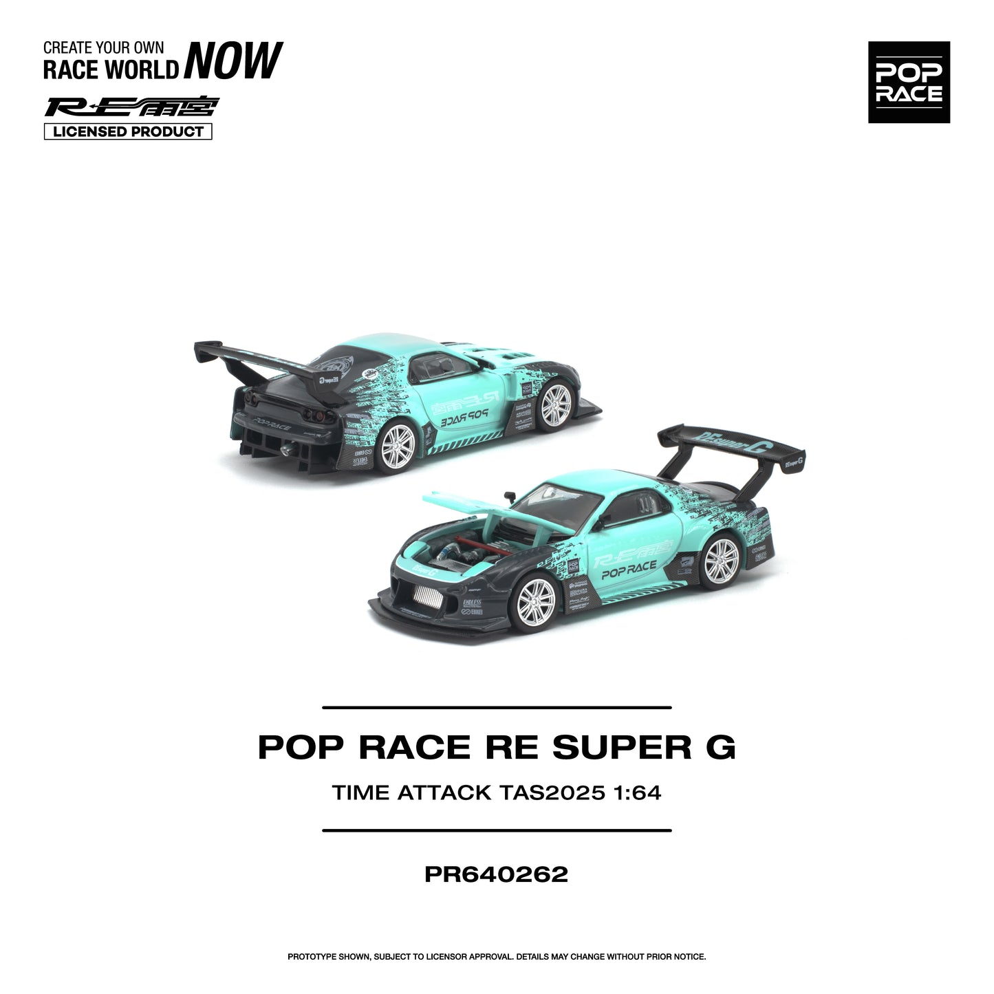(PRE-ORDER) POPRACE 1:64 POP RACE RE SUPER G TIME ATTACK TAS 2025 PR640262