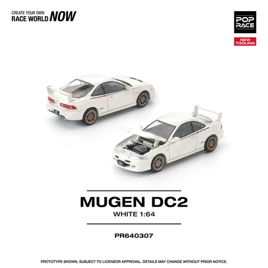 (PRE-ORDER) POPRACE 1:64 MUGEN DC2 WHITE PR640307