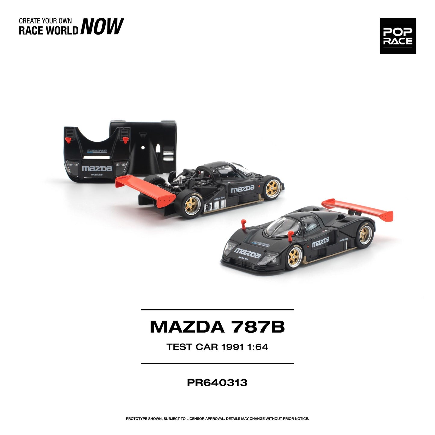 (PRE-ORDER) POPRACE 1:64 MAZDA 787B 1991 TEST CAR PR640313