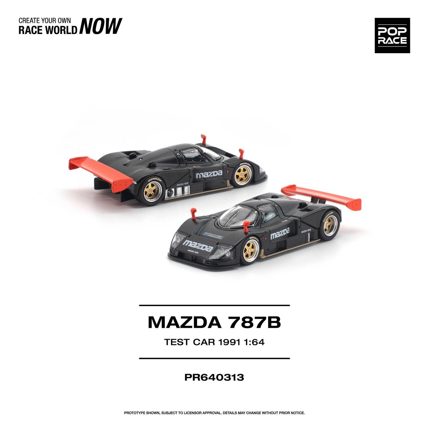 (PRE-ORDER) POPRACE 1:64 MAZDA 787B 1991 TEST CAR PR640313
