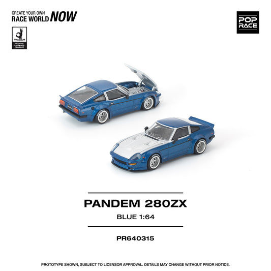 (PRE-ORDER) POPRACE 1:64 PANDEM 280ZX BLUE PR640315