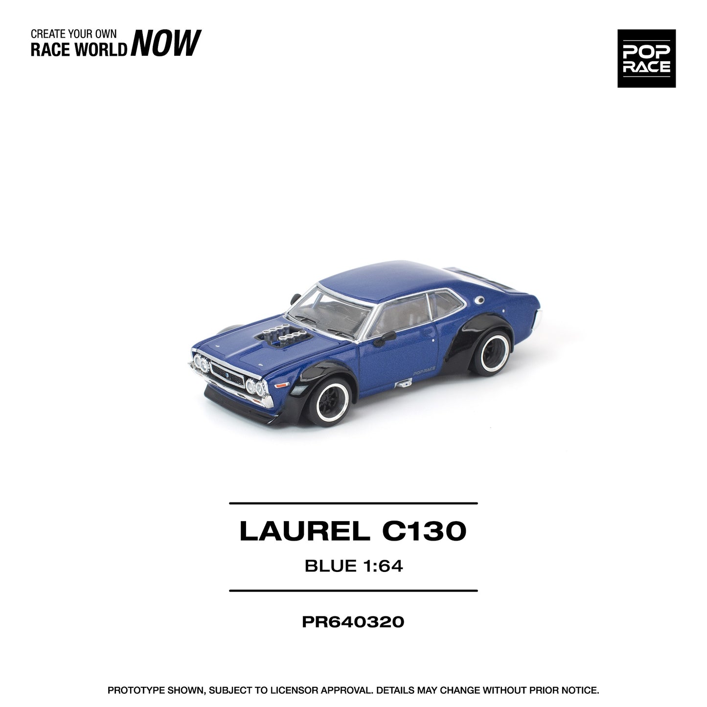 (PRE-ORDER) POPRACE 1:64 LAUREL C130 BLUE PR640320