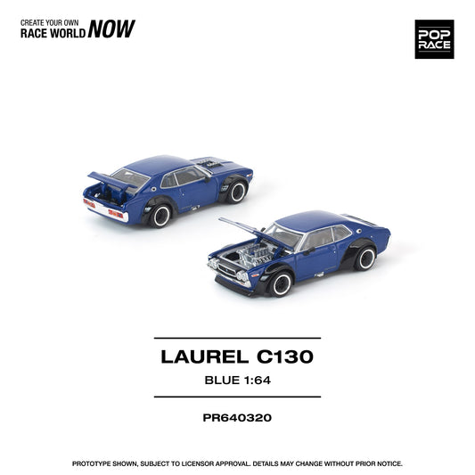 (PRE-ORDER) POPRACE 1:64 LAUREL C130 BLUE PR640320