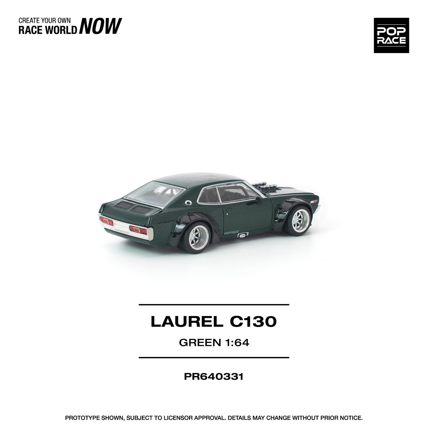 (PRE-ORDER) POPRACE 1:64 LAUREL C130 GREEN PR640331