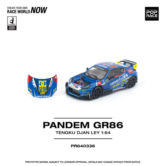 (PRE-ORDER) POPRACE 1:64 PANDEM GR86 TENGKU DJAN LEY PR640336