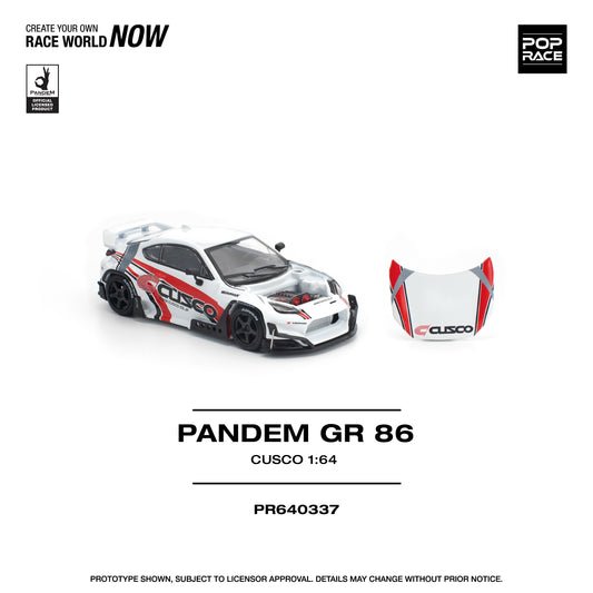 (PRE-ORDER) POPRACE 1:64 PANDEM GR86 - CUSCO PR640337