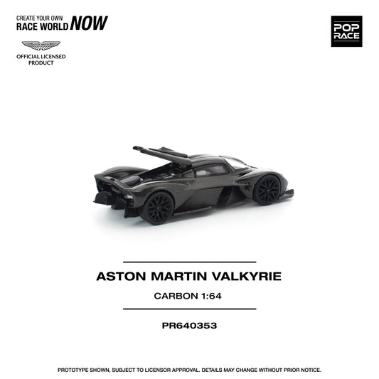 (PRE-ORDER) POPRACE 1:64 ASTON MARTIN VALKYRIE CARBON EDITION