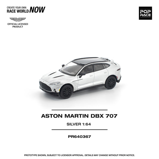 (PRE-ORDER) POPRACE 1:64 ASTON MARTIN DBX 707 SILVER PR640367
