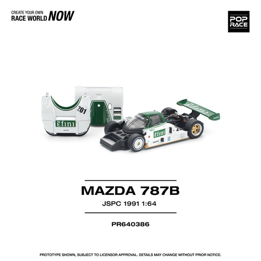 (PRE-ORDER) POPRACE 1:64 MAZDA 787B JSPC 1991 PR640386