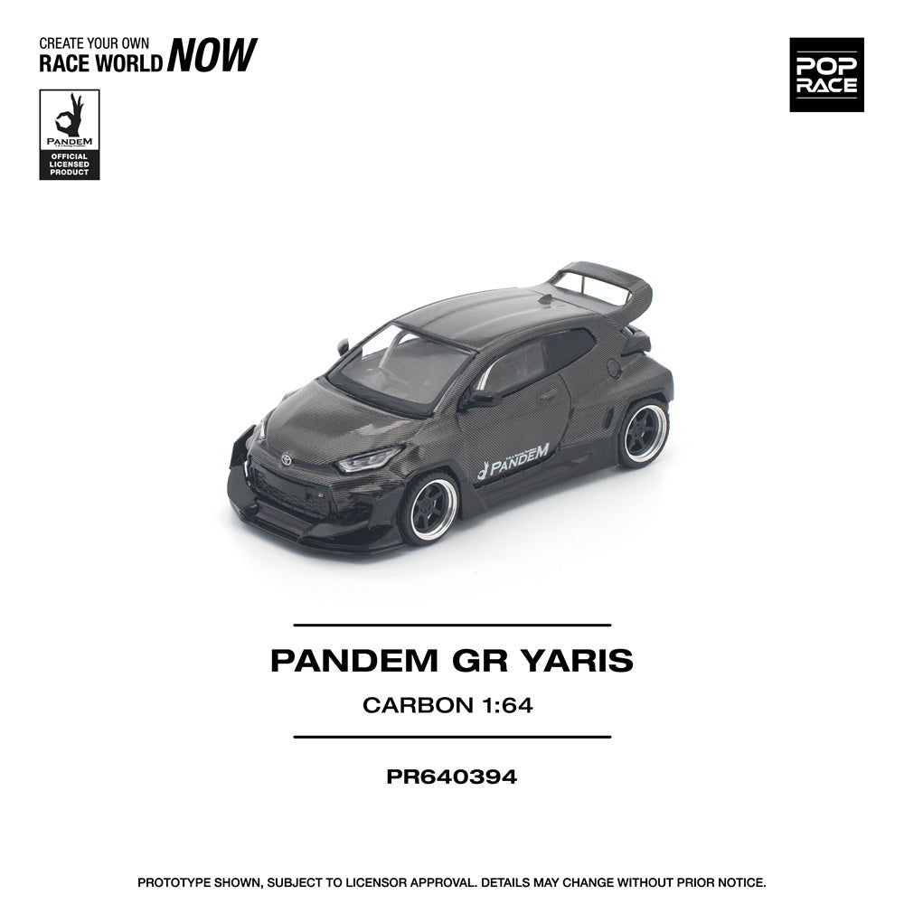 (PRE-ORDER) POPRACE 1:64 PANDEM GR YARIS CARBON EDITION PR640394