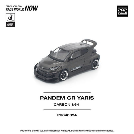 (PRE-ORDER) POPRACE 1:64 PANDEM GR YARIS CARBON EDITION PR640394