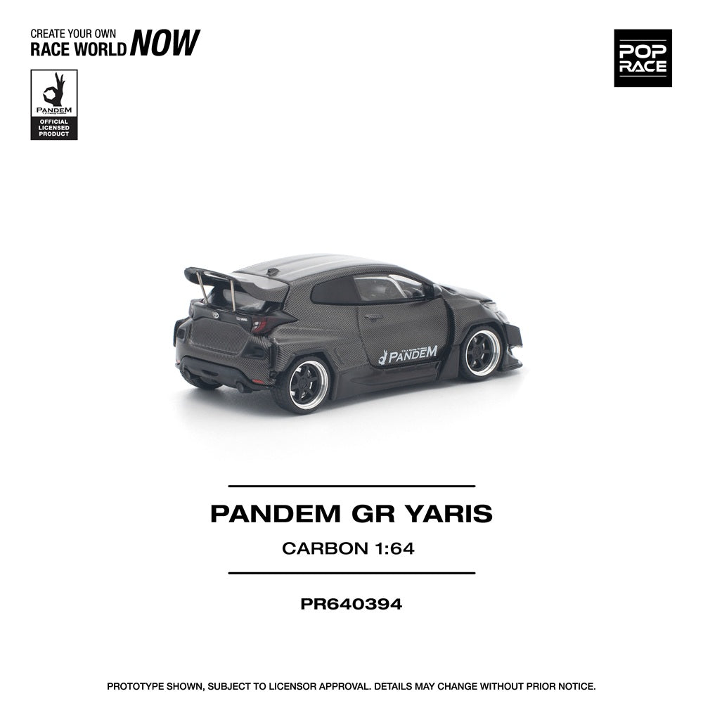(PRE-ORDER) POPRACE 1:64 PANDEM GR YARIS CARBON EDITION PR640394