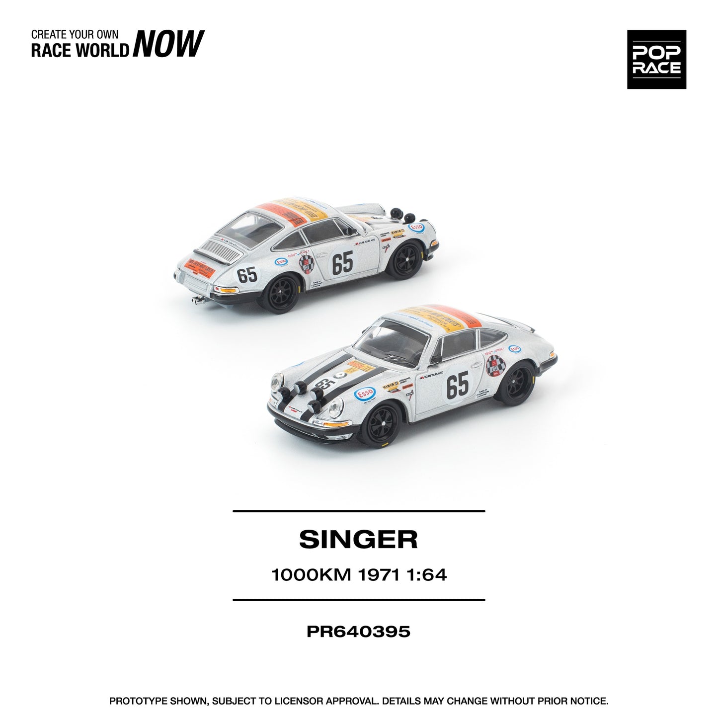 (PRE-ORDER) POPRACE 1:64 SINGER SPA 1000KM 1971 PR640395