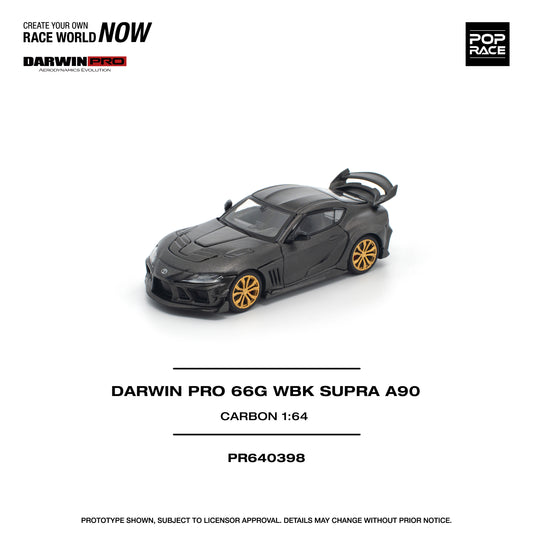 (PRE-ORDER) POPRACE 1:64 DARWIN PRO 66G WBK SUPRA A90 CARBON EDITION PR640398