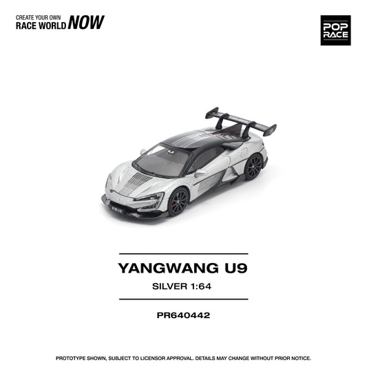 (PRE-ORDER) POPRACE 1:64 YANGWANG U9 SILVER PR640442