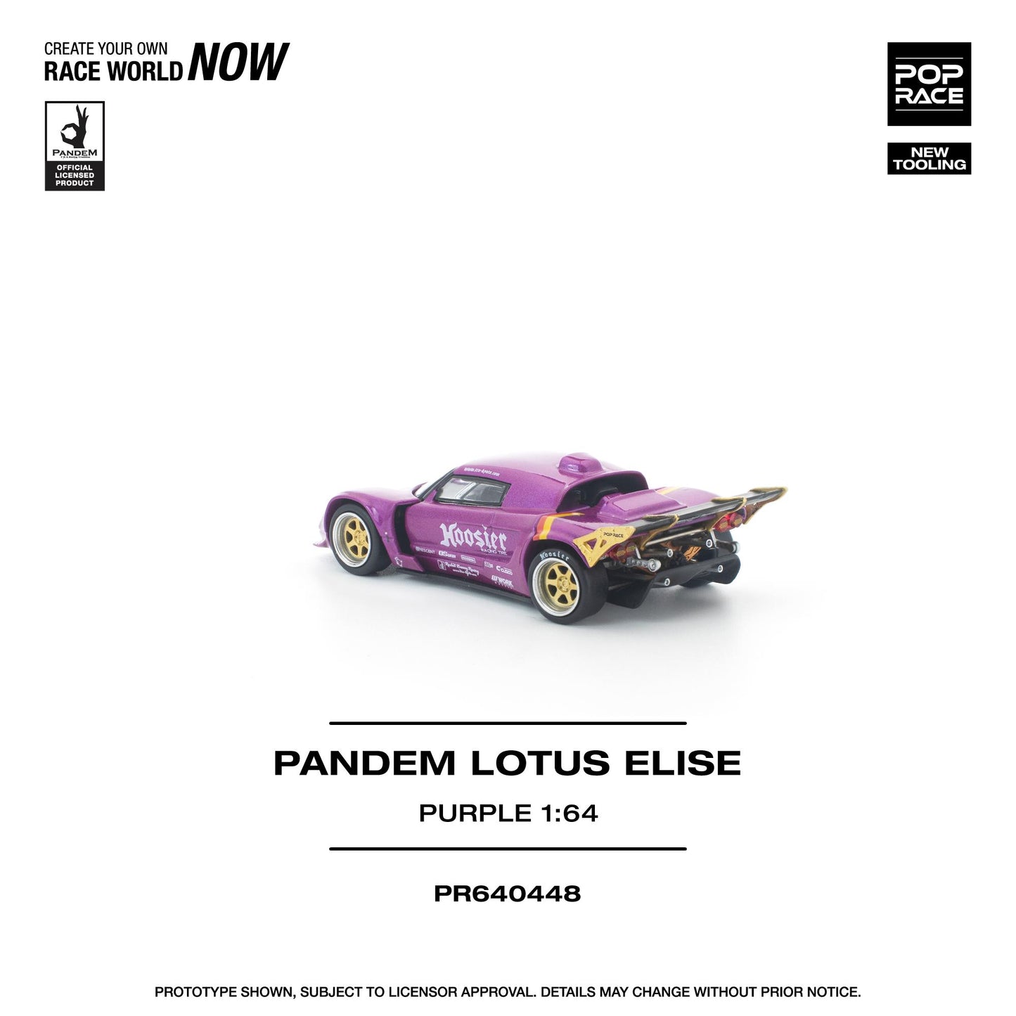 (PRE-ORDER) POPRACE 1:64 PANDEM LOTUS ELISE PURPLE PR640448