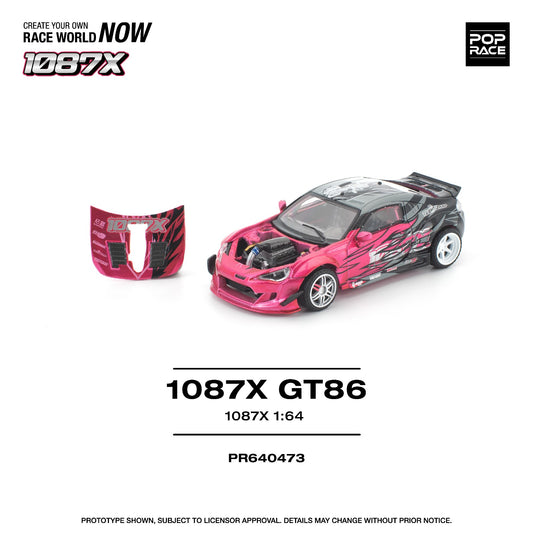 (PRE-ORDER) POPRACE 1:64 1087X GT86 PR640473
