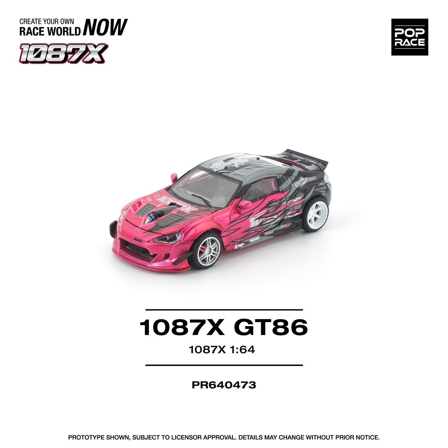 (PRE-ORDER) POPRACE 1:64 1087X GT86 PR640473