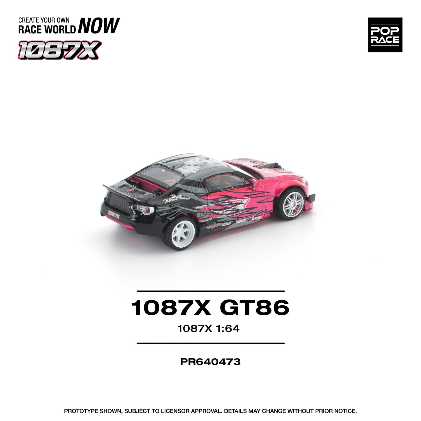 (PRE-ORDER) POPRACE 1:64 1087X GT86 PR640473