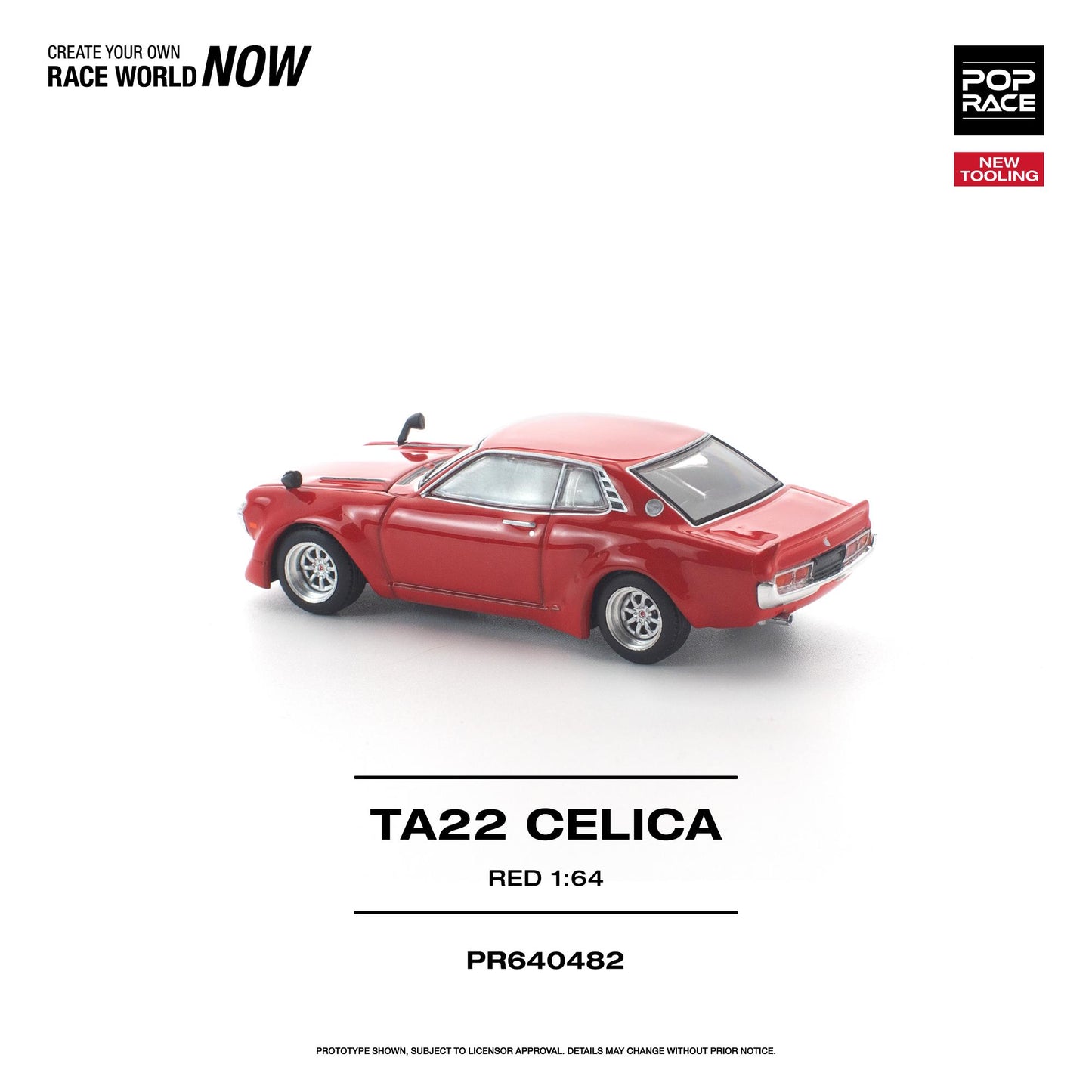 (PRE-ORDER) POPRACE 1:64 TA22 Celica Red PR640482