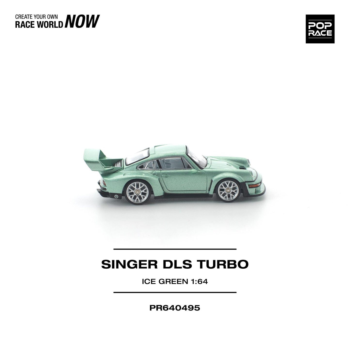 (PRE-ORDER) POPRACE 1:64 SINGER DLS TURBO ICE GREEN PR640495