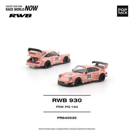 (PRE-ORDER) POPRACE 1:64 RWB 930 "PINK PIG" PR640535