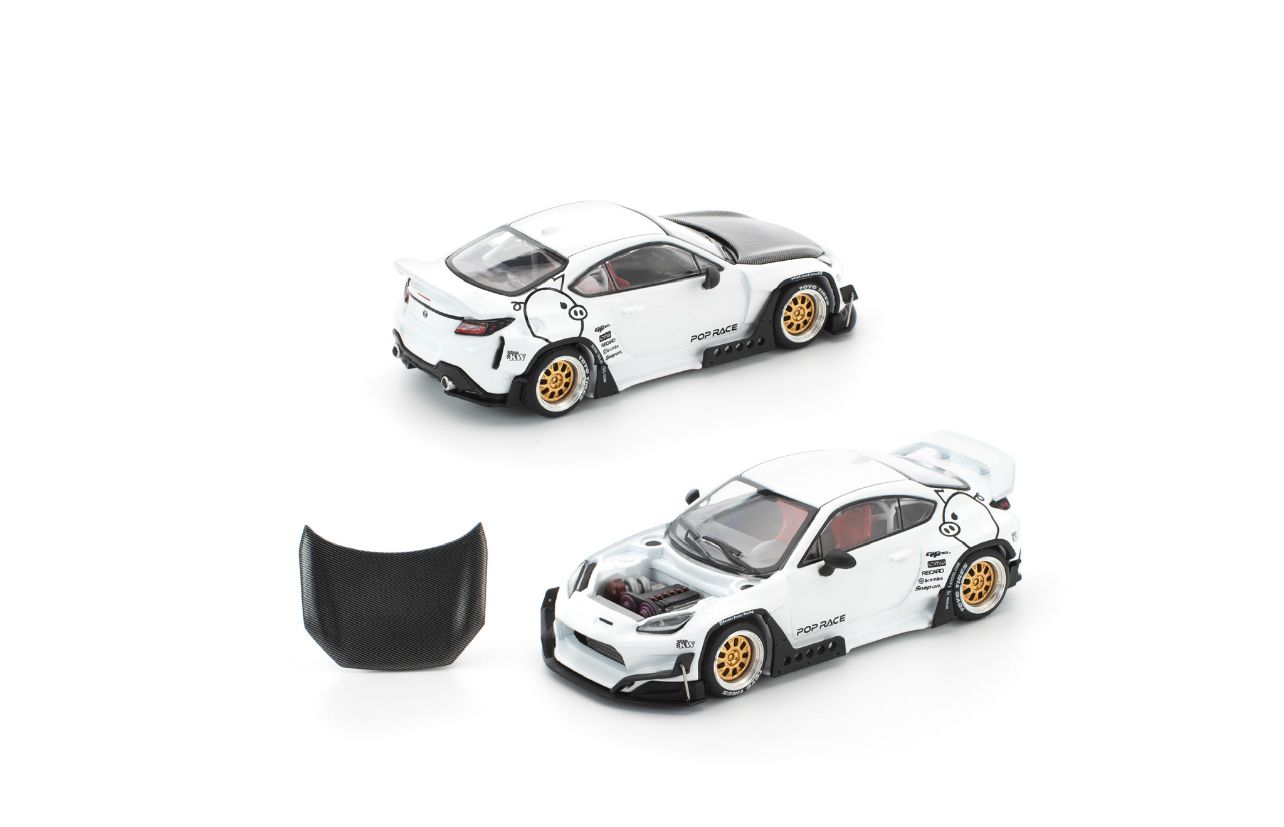 (PRE-ORDER) POPRACE 1:64 PANDEM GR86 - CRYSTAL WHITE PEARL (enigma exclusive edition) PRE014