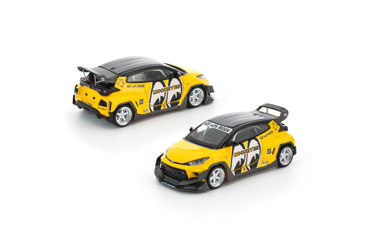 (PRE-ORDER) POPRACE 1:64 Pandem Yaris Mooneyes (enigma exclusive edition) PRE017