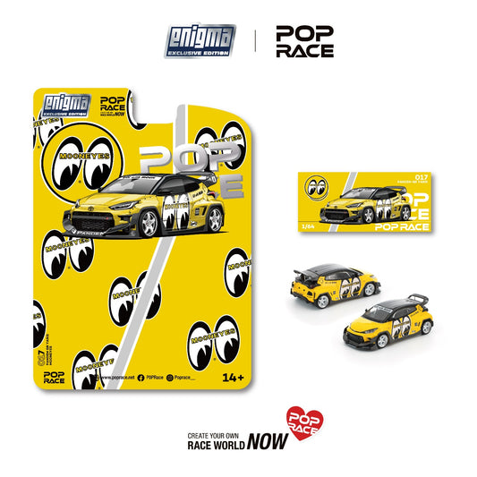 (PRE-ORDER) POPRACE 1:64 Pandem Yaris Mooneyes (enigma exclusive edition) PRE017