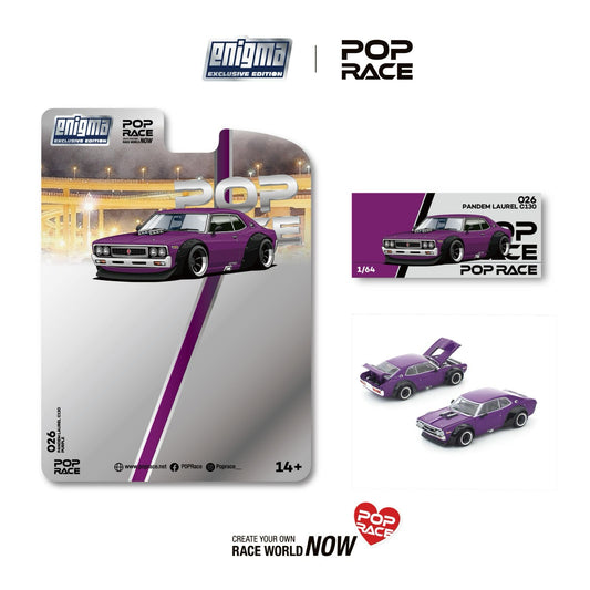 (PRE-ORDER) POPRACE 1:64 PANDEM LAUREL C130 - PURPLE (enigma exclusive edition) PRE026