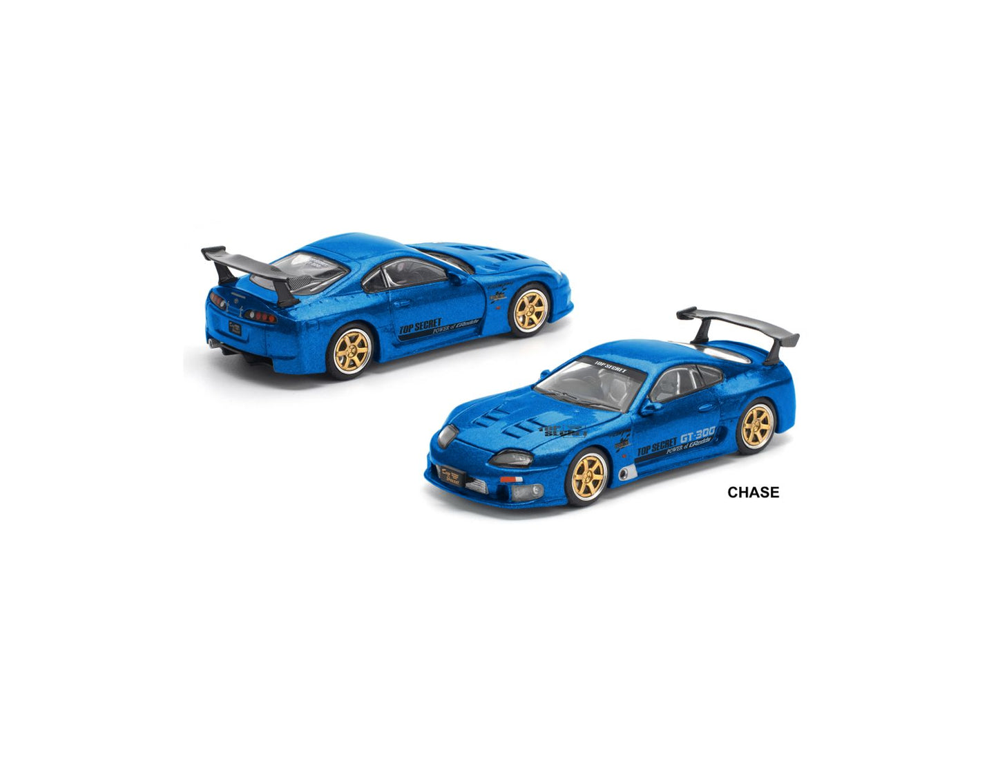 (PRE-ORDER) POPRACE 1:64 TOP SECRET SUPRA GT500 (A80) - BLUE (enigma exclusive edition) PRE028 CHASE
