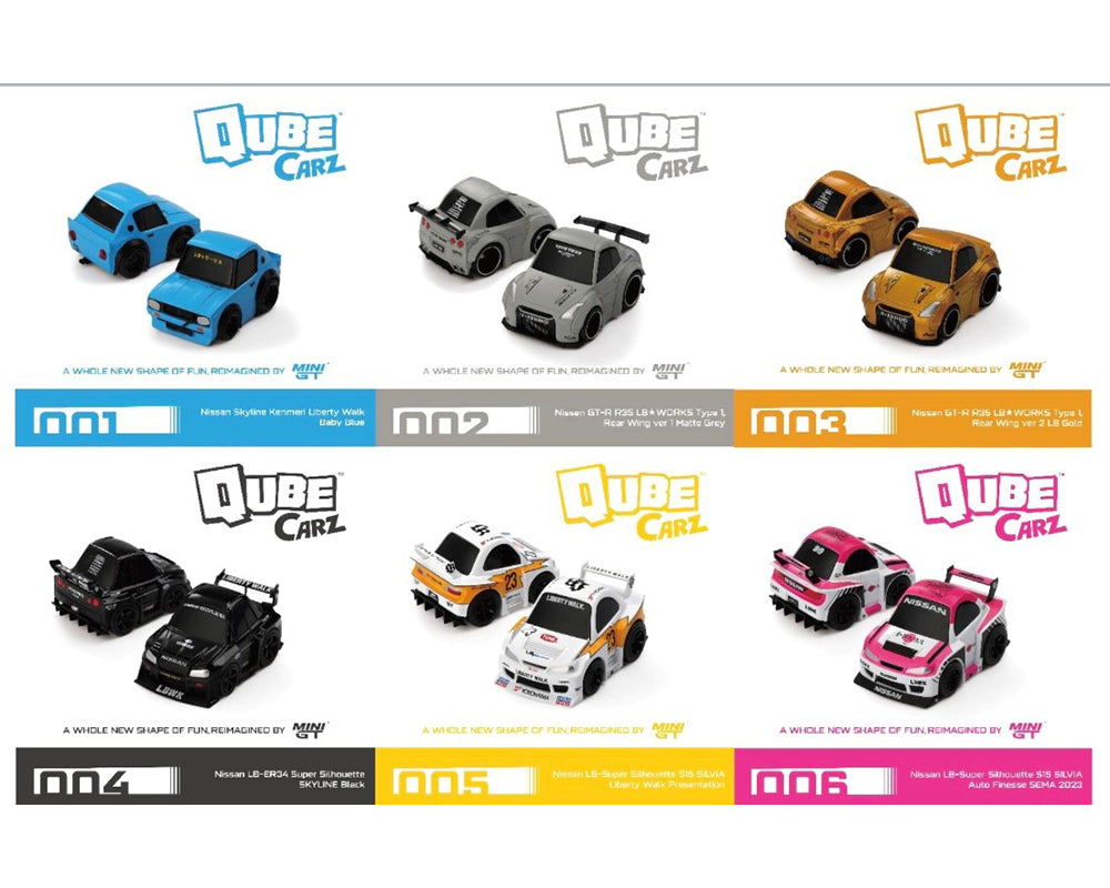 (PRE-ORDER) Mini GT QubeCarz Series 1 Liberty Walk Assortment Sealed Inner Case