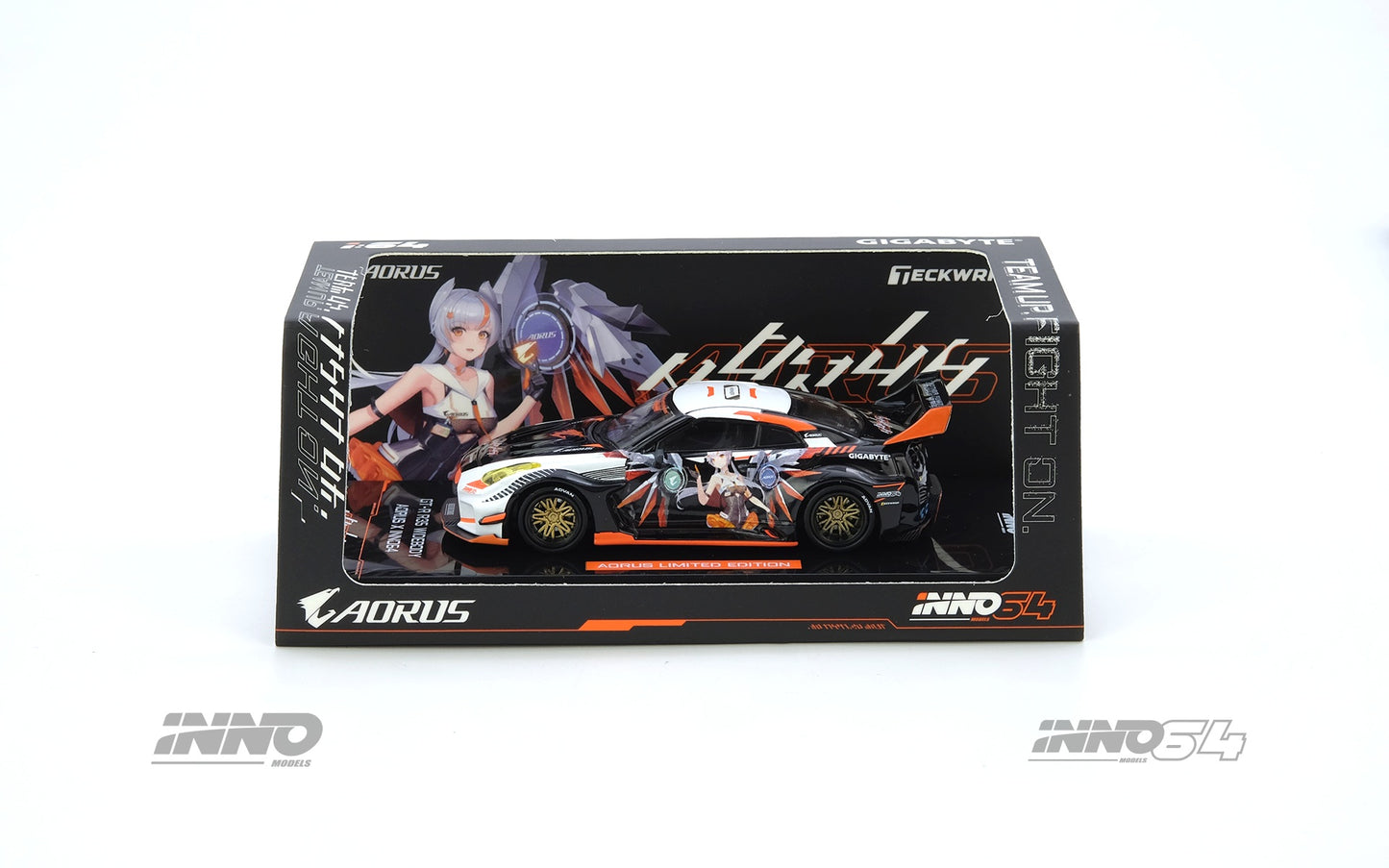 (PRE-ORDER) INNO64 1:64 GT-R R35 WIDEBODY AORUS X INNO64 Limited Edition IN64-R35LB-AORUS