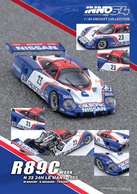 (PRE-ORDER) INNO64 1:64 R89C LE MANS 1989 No23 Masahiro Hasemi / Kazuyoshi Hoshino / Toshio Suzuki IN64-R89C-89LM23