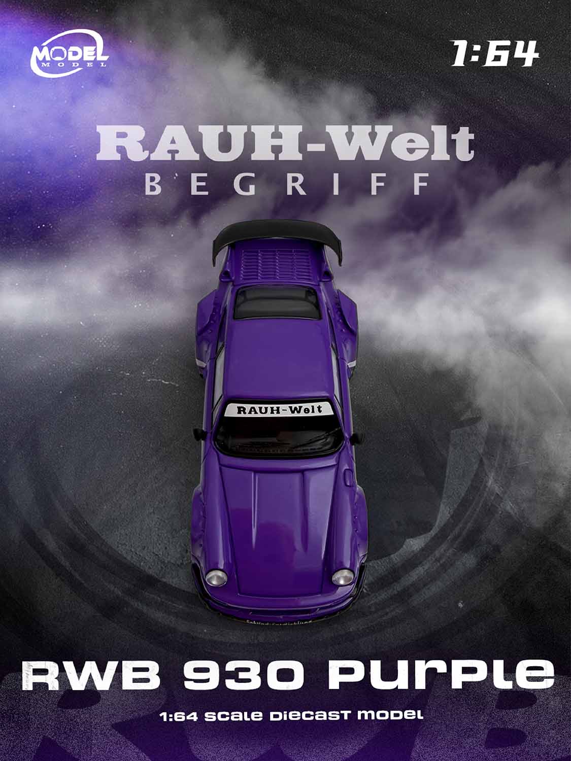 (PRE-ORDER) MODELMODEL 1:64 RWB 930 Purple MM64-RWB930-003