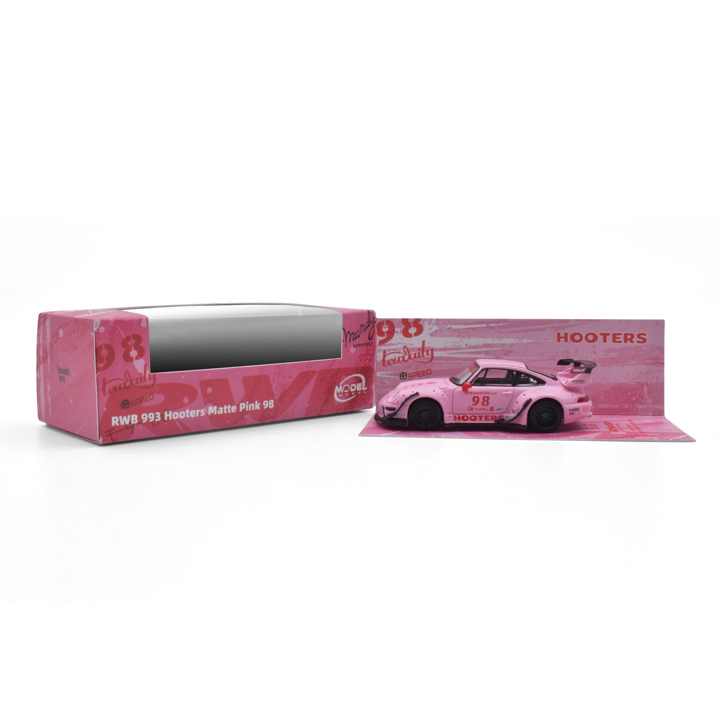 (PRE-ORDER) MODELMODEL 1:64 RWB 993 Hooters Matte Pink 98 MM64-RWB993-007
