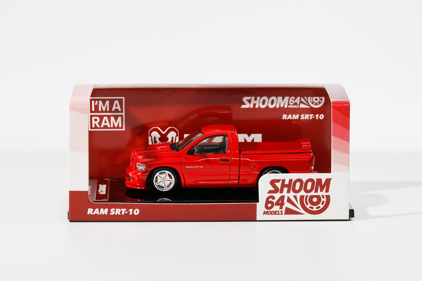 (PRE-ORDER) Shoom64 by GCD 1:64 2003 RAM SRT-10 LHD RED SHOOM-103-002