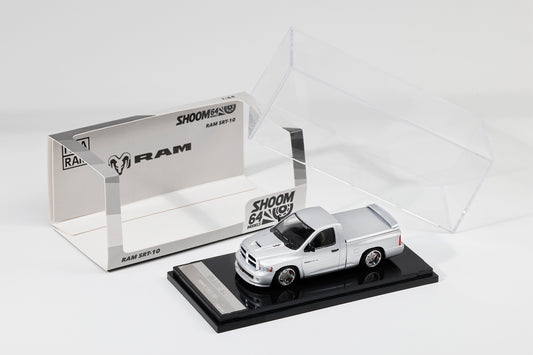 (PRE-ORDER) Shoom64 by GCD 1:64 2003 RAM SRT-10 LHD SILVER SHOOM-103-004