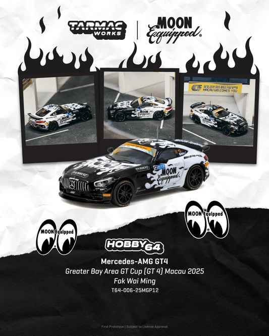 (PRE-ORDER) Tarmac Works HOBBY64 1:64 Mercedes-AMG GT4 Greater Bay Area GT Cup (GT 4) Macau 2025 FOK Wai Ming T64-006-25MGP12