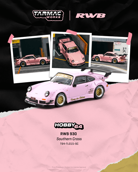 (PRE-ORDER) TARMAC WORKS HOBBY64 1:64 RWB 930 Southern Cross T64-TL015-SC