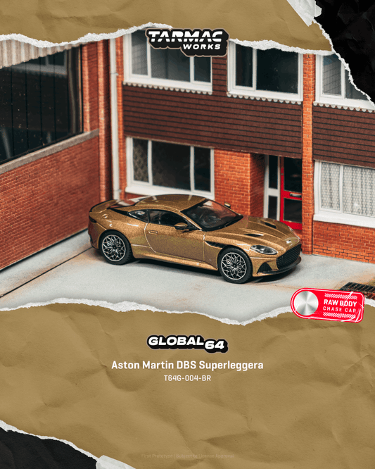 (PRE-ORDER) Tarmac Works GLOBAL64 1:64 Aston Martin DBS Superleggera Brown Metallic T64G-004-BR