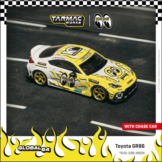 (PRE-ORDER) TARMAC WORKS GLOBAL64 1:64 Toyota GR86 MOONEYES T64G-038-MOON