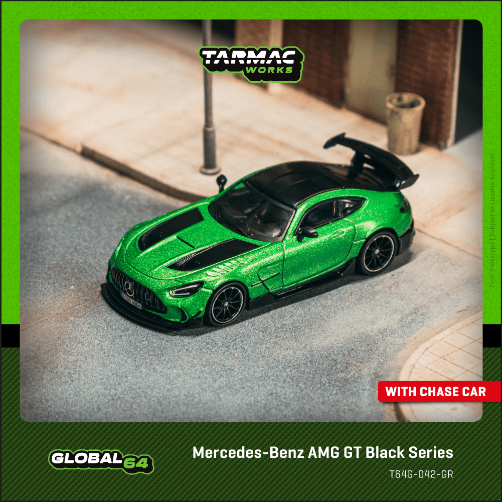 (PRE-ORDER) TARMAC WORKS GLOBAL64 1:64 Mercedes-Benz AMG GT Black Series Green T64G-042-GR