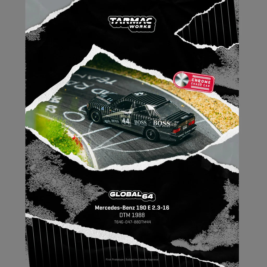 (PRE-ORDER) TARMAC WORKS GLOBAL64 1:64 Mercedes-Benz 190 E 2.3-16 DTM 1988 Johnny Cecotto T64G-047-88DTM44