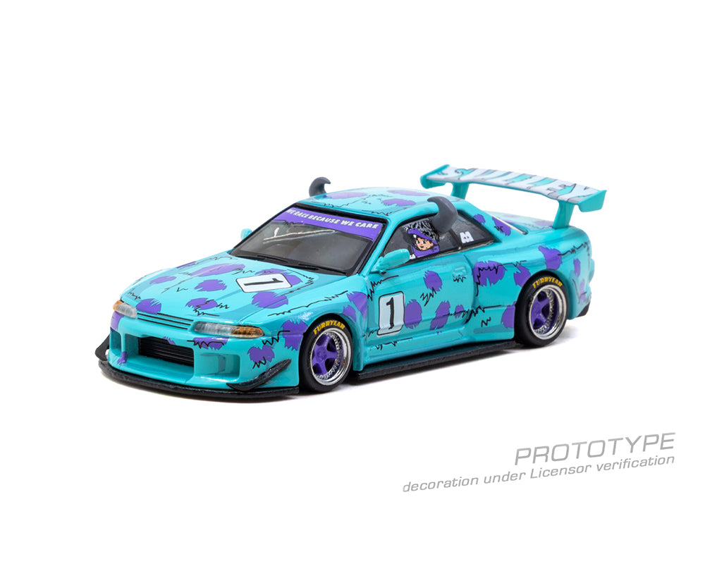 (PRE-ORDER) Tarmac Works 1:64 Nissan Skyline GT-R R32 Widebody Jonsibal Disney Sulley – Global64 T64G-061-SUL