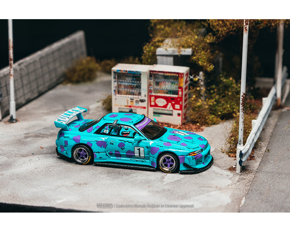 (PRE-ORDER) Tarmac Works 1:64 Nissan Skyline GT-R R32 Widebody Jonsibal Disney Sulley – Global64 T64G-061-SUL