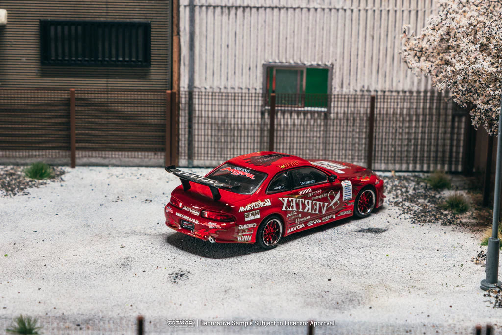 (PRE-ORDER) TARMAC WORKS GLOBAL64 1:64 Vertex Ridge TE3005 Soarer Model Car + Trading Cards Combo Set T64G-080-TE3005