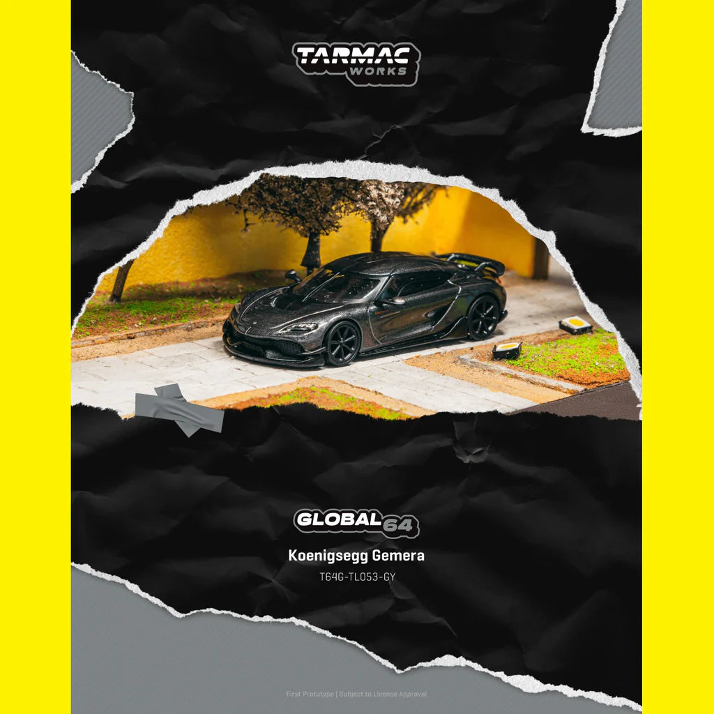 (PRE-ORDER) TARMAC WORKS GLOBAL64 1:64 Koenigsegg Gemera Grey T64G-TL053-GY