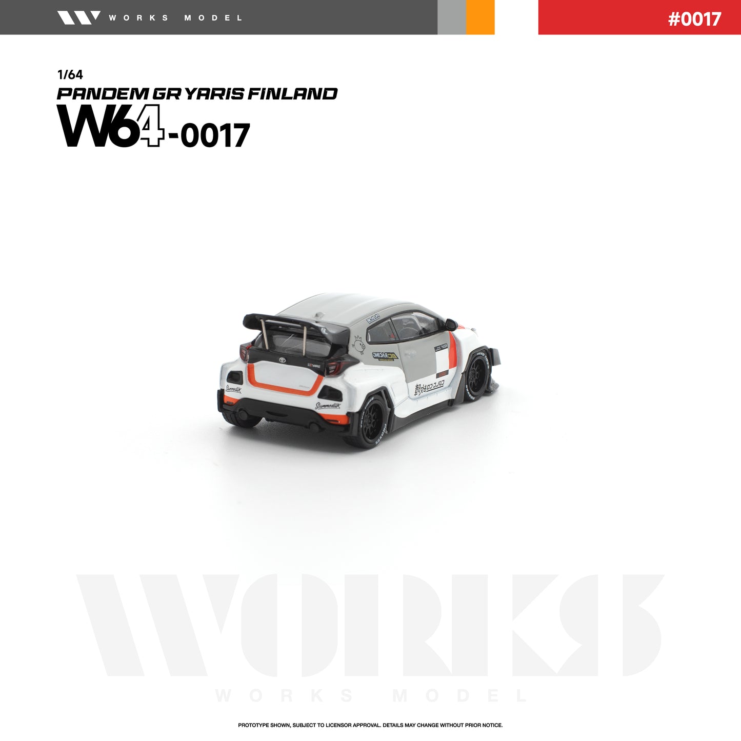 (PRE-ORDER) WORKS 1:64 PANDEM GR YARIS FINLAND W640017